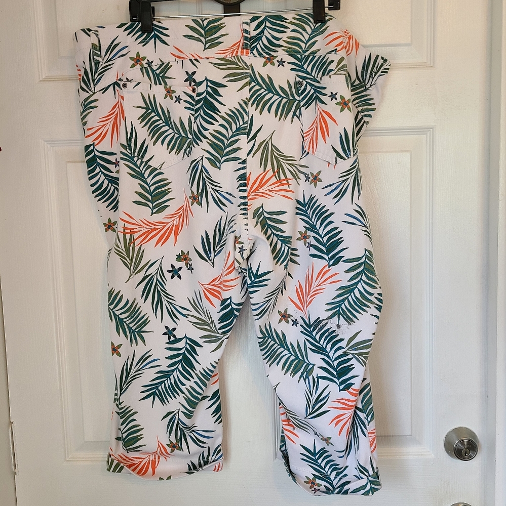 Terra & Sky Woman's Capri's, Size: 4x, Color: Whi… - image 4